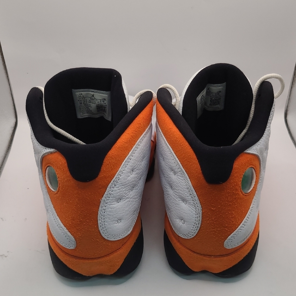 Air Jordan 13 Retro Men's Sneakers - Starfish/Black Size 10.5 414571-108 - Picture 4 of 10